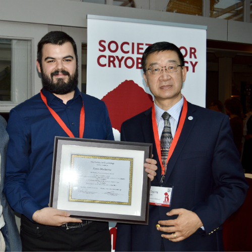 Zoran Marinovic pictured with Society President, Dayong Gao